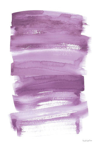 Bold Neon IV White Modern Wood Framed Art Print with Double Matting by Charro, Mercedes Lopez