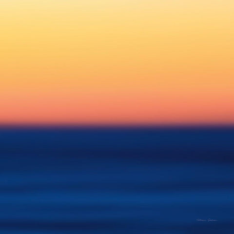 Fire Water Light Black Modern Wood Framed Art Print with Double Matting by Gendreau, Katherine