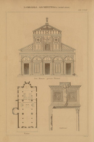 Architecture of Italy White Modern Wood Framed Art Print with Double Matting by Wild Apple Portfolio