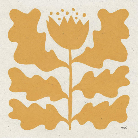 Delighted IV Yellow Black Modern Wood Framed Art Print by Hershey, Moira