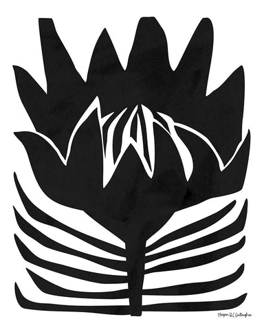 Flower Power II Black Ornate Wood Framed Art Print with Double Matting by Gallagher, Megan