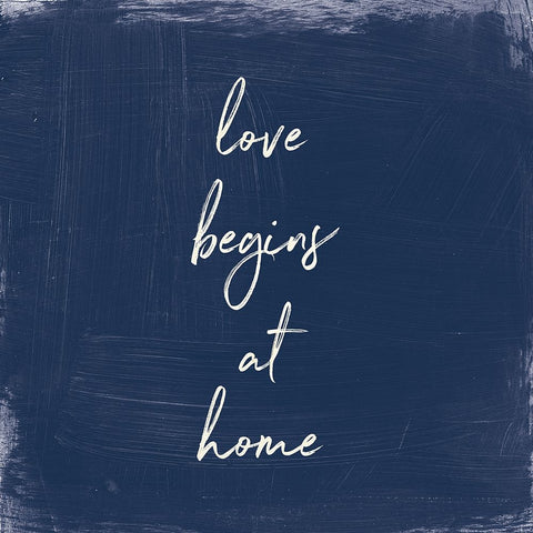 My Home Inspiration IV Indigo White Modern Wood Framed Art Print with Double Matting by Portfolio, Wild Apple
