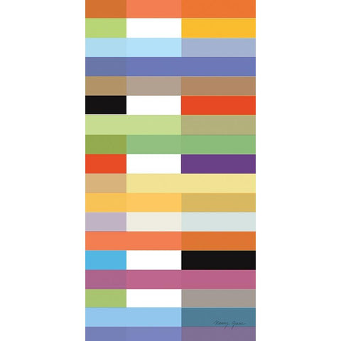 Party Time II Panel I Black Modern Wood Framed Art Print by Green, Nancy