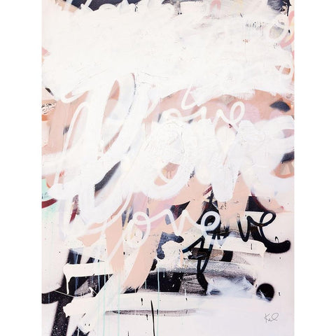 Love on Steroids White Modern Wood Framed Art Print by Youngstrom, Kent