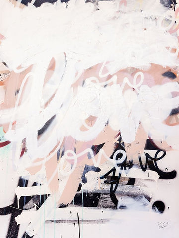 Love on Steroids Black Ornate Wood Framed Art Print with Double Matting by Youngstrom, Kent