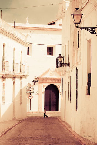 White Magic Crop White Modern Wood Framed Art Print with Double Matting by Bevan, Keri