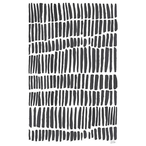 Strokes of Luck Black Modern Wood Framed Art Print with Double Matting by Averinos, Melissa
