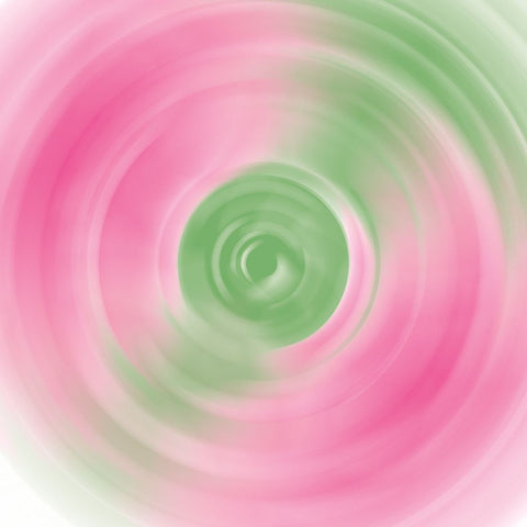 Twirling Garden II Black Ornate Wood Framed Art Print with Double Matting by Wild Apple Portfolio