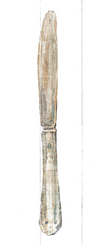 Setting the Table III Light Black Ornate Wood Framed Art Print with Double Matting by Wild Apple Portfolio