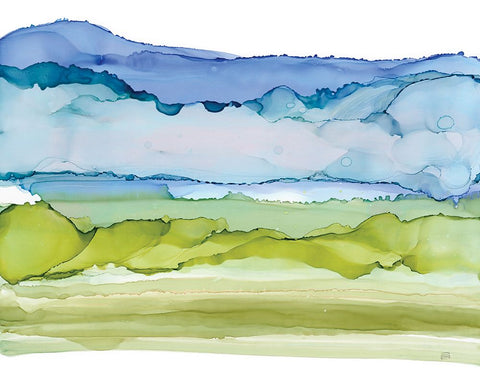 Tinted Sky II Black Modern Wood Framed Art Print by Paschke, Chris