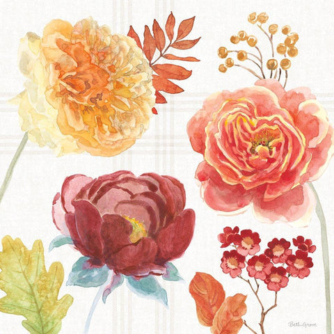 Wooded Harvest VIII White Modern Wood Framed Art Print by Grove, Beth