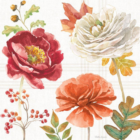 Wooded Harvest IX Black Modern Wood Framed Art Print by Grove, Beth