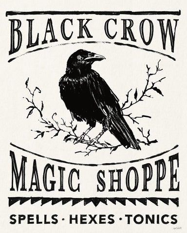 Haunted III Black Ornate Wood Framed Art Print with Double Matting by Tavoletti, Anne