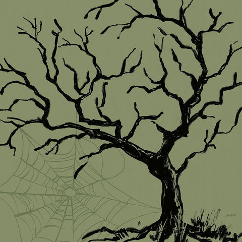 Haunted V Black Ornate Wood Framed Art Print with Double Matting by Tavoletti, Anne