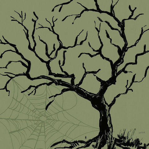 Haunted V Black Modern Wood Framed Art Print with Double Matting by Tavoletti, Anne