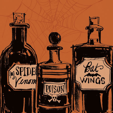 Haunted IX Black Ornate Wood Framed Art Print with Double Matting by Tavoletti, Anne