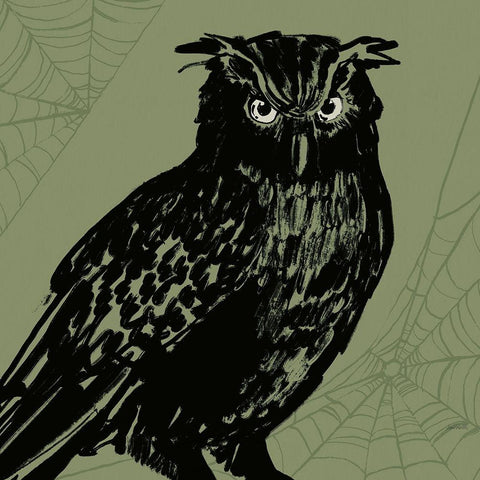 Haunted X Black Modern Wood Framed Art Print with Double Matting by Tavoletti, Anne