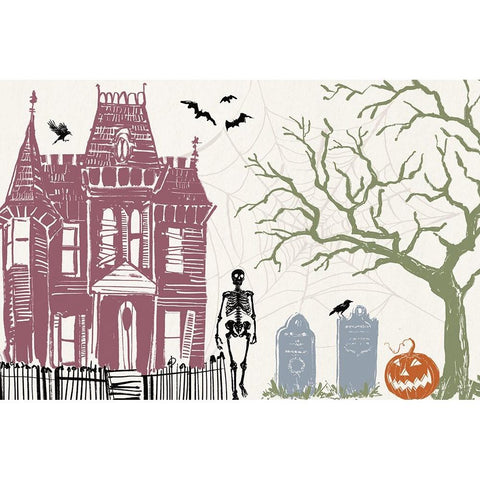 Haunted I Color Black Modern Wood Framed Art Print with Double Matting by Tavoletti, Anne