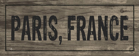 Destination Signs I Brown Black Ornate Wood Framed Art Print with Double Matting by Studio, Pela