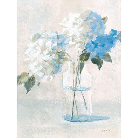 Vintage Bouquet III White Modern Wood Framed Art Print by Nai, Danhui