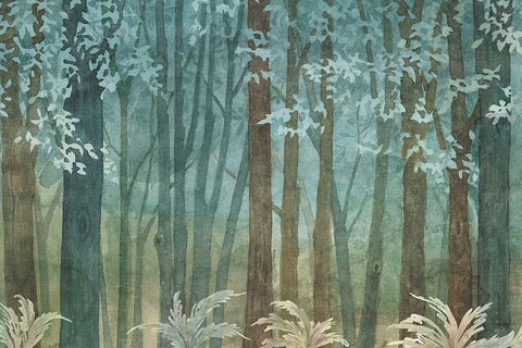 Woodland Love I Rustic Black Ornate Wood Framed Art Print with Double Matting by Grove, Beth