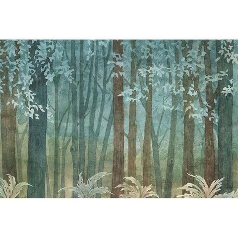 Woodland Love I Rustic Black Modern Wood Framed Art Print with Double Matting by Grove, Beth