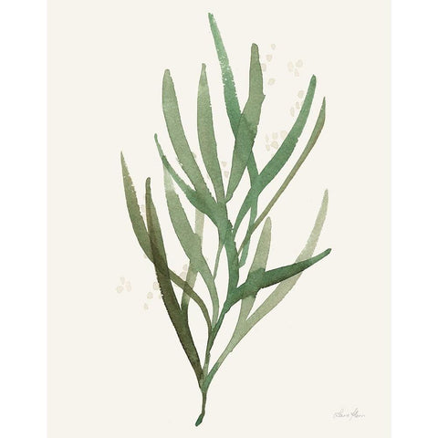 Leaf and Stem VII Gold Ornate Wood Framed Art Print with Double Matting by Horn, Laura