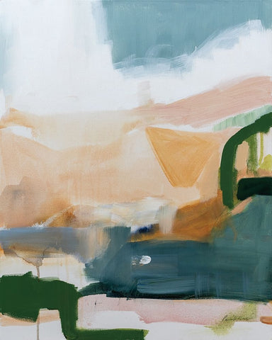 Regeneration White Modern Wood Framed Art Print with Double Matting by Munger, Pamela