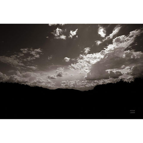 From Below Black Modern Wood Framed Art Print by Larson, Nathan