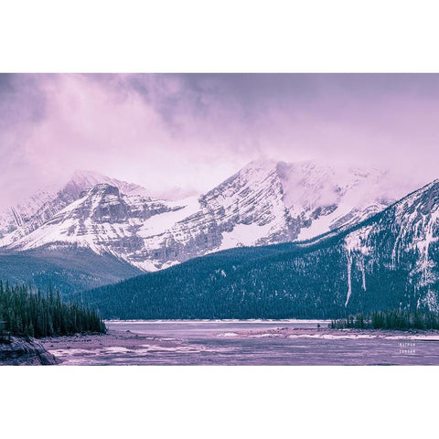 Mood Storms Black Modern Wood Framed Art Print by Larson, Nathan