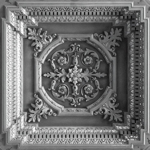 Architectural Design I White Modern Wood Framed Art Print with Double Matting by Van Swearingen, Debra