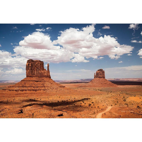 Monument Valley IV Gold Ornate Wood Framed Art Print with Double Matting by Van Swearingen, Debra