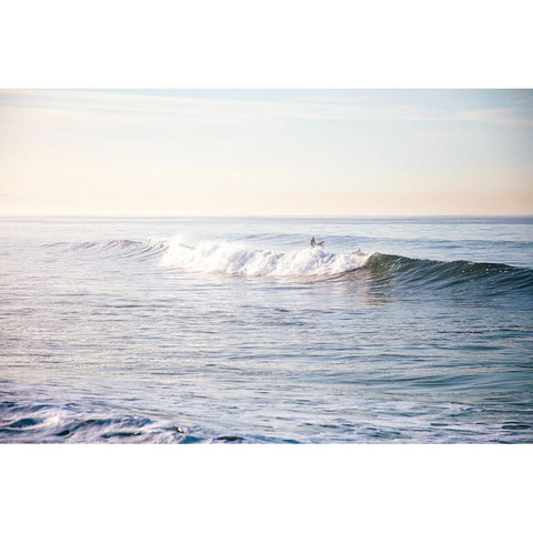 Santa Monica Beach IV Gold Ornate Wood Framed Art Print with Double Matting by Marshall, Laura