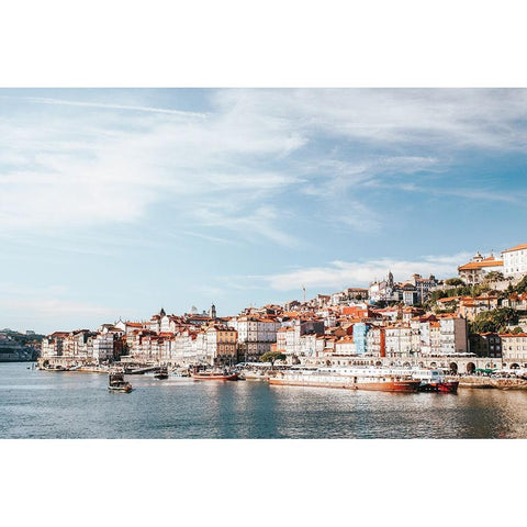 Porto III White Modern Wood Framed Art Print by Marshall, Laura