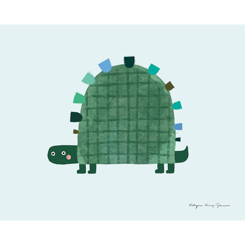 Turtle Black Modern Wood Framed Art Print by Kucwaj-Tybur, Kasia