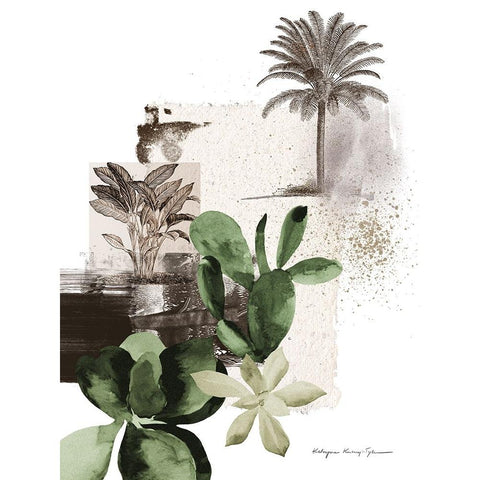 Botanicum Black Modern Wood Framed Art Print with Double Matting by Kucwaj-Tybur, Kasia