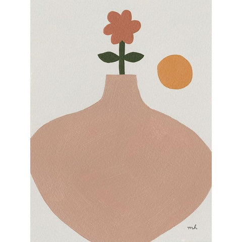 Flora I White Modern Wood Framed Art Print by Hershey, Moira