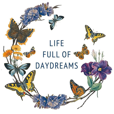 Butterfly Garden I Gold Ornate Wood Framed Art Print with Double Matting by Portfolio, Wild Apple