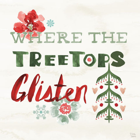 Festive Season XI Black Ornate Wood Framed Art Print with Double Matting by June, Dina