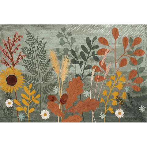 Harvest Craze I Gold Ornate Wood Framed Art Print with Double Matting by Charron, Veronique