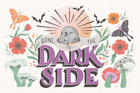 Dark Side I Black Ornate Wood Framed Art Print with Double Matting by Graham, Gia