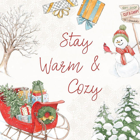 Home For The Holidays VI Black Modern Wood Framed Art Print with Double Matting by Grove, Beth