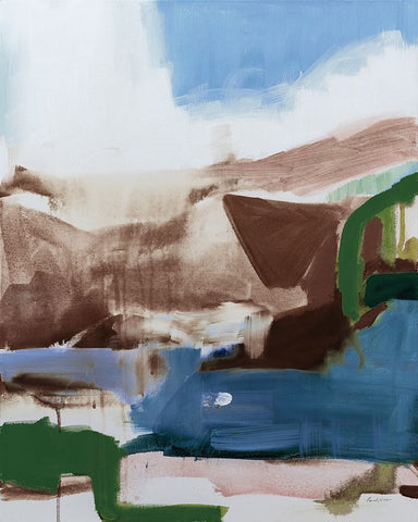 Regeneration Dark Black Modern Wood Framed Art Print by Munger, Pamela