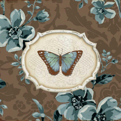 Butterfly Bliss III White Modern Wood Framed Art Print with Double Matting by Audit, Lisa
