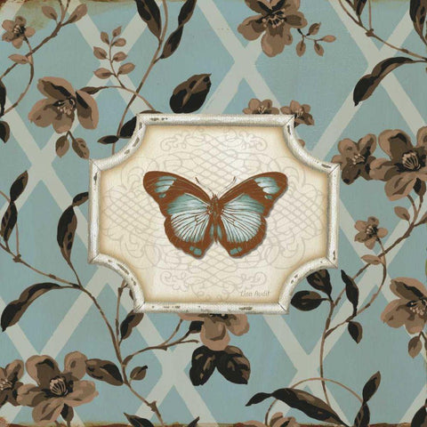 Butterfly Bliss IV White Modern Wood Framed Art Print with Double Matting by Audit, Lisa