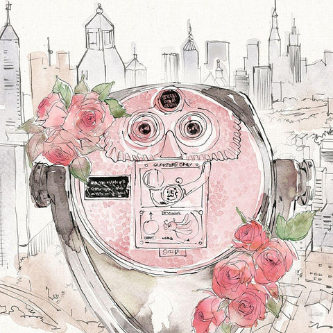 Vintage Travel III Black Modern Wood Framed Art Print with Double Matting by Tavoletti, Anne