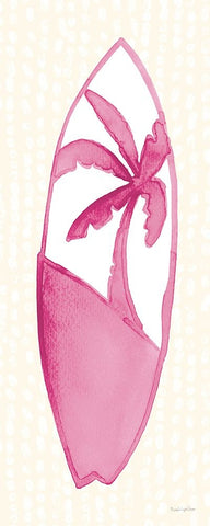 Laguna Surfboards V White Modern Wood Framed Art Print with Double Matting by Charro, Mercedes Lopez