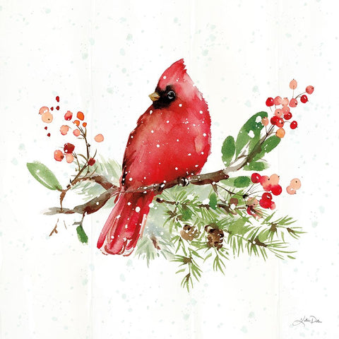 Celebrate the Season II White Modern Wood Framed Art Print with Double Matting by Pete, Katrina