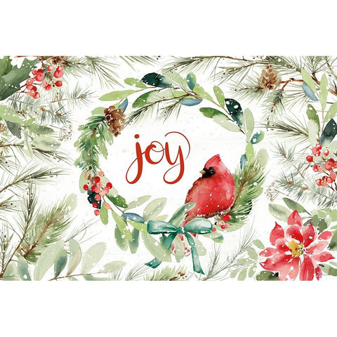 Celebrate the Season V Black Modern Wood Framed Art Print with Double Matting by Pete, Katrina