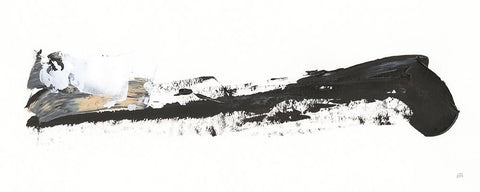 Scraping By I White Modern Wood Framed Art Print with Double Matting by Paschke, Chris